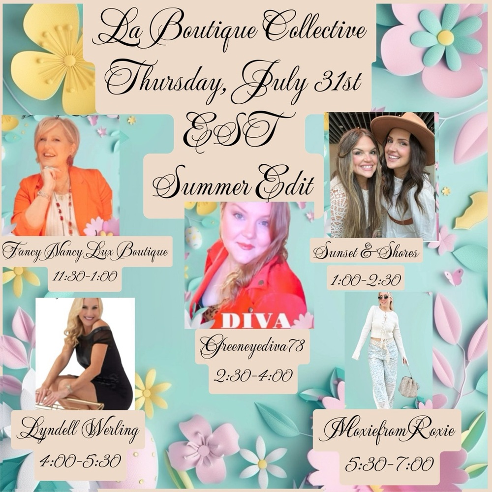 La Boutique Collective Thursday, July 31st.